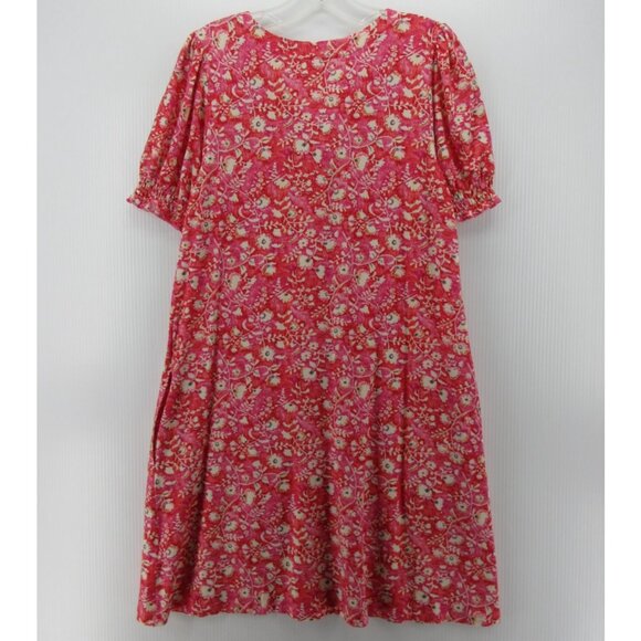 Garnet Hill Dress Small A-Line Button Up Floral Cottage Lyocell NEW - Picture 8 of 12